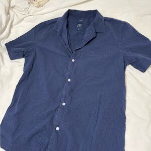 GAP Men's Navy Blue Shirt